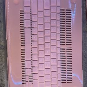 Soft skin baby pink Macbook case